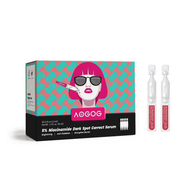 AOGOG Brightening Glowing Serum-Niacinamide Tranexamic acid,brightening,even skin tone,anti-oxidant	Elevate your tone-correcting routine with our Single-Dose Brightening Serum,